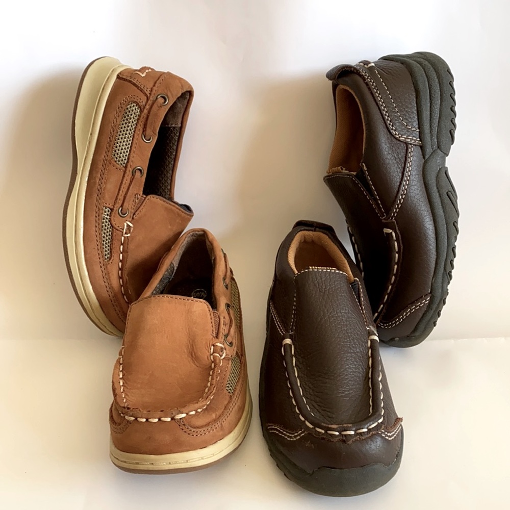 Cherokee Boys Dress Leather Comfort Shoes Slip On 10.5